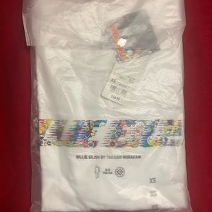 Billie Eilish Takashi Murakami Uniqlo White Logo